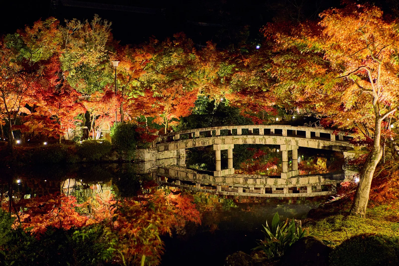 Eikandō le soir en 2026 : Nanzenji avant l'entrée, Gion après, sans rupture de transport