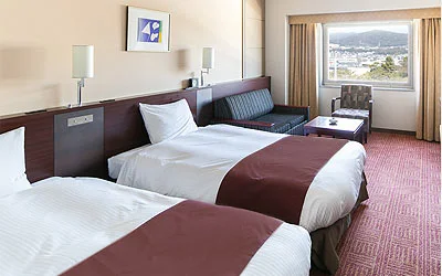 Fukuyama New Castle Hotel Twin Room près de Fukuyama Station