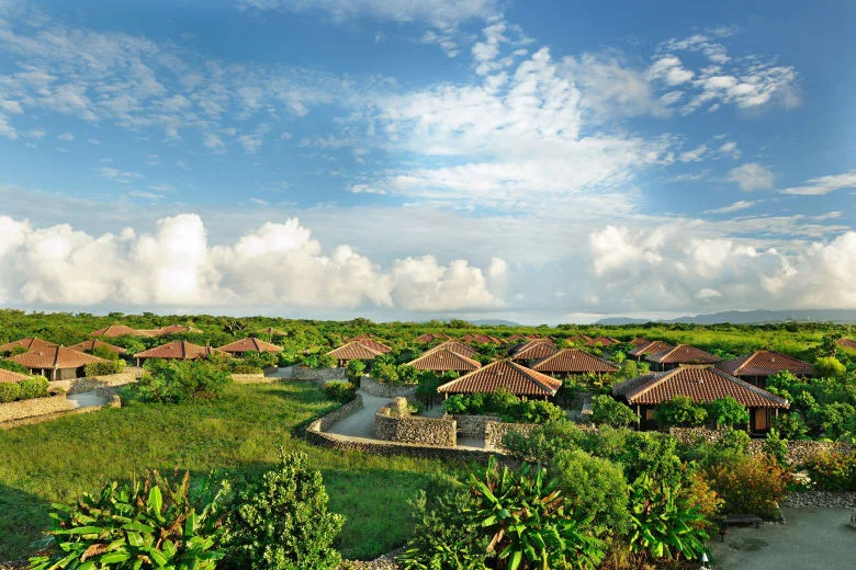 HOSHINOYA Taketomi Island resort village and island landscape
