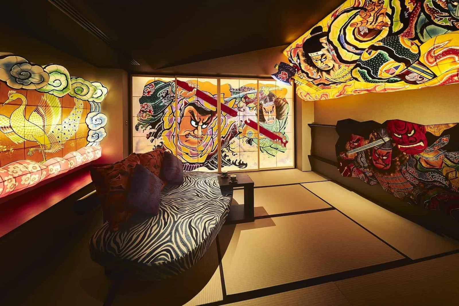 Chambre décorée sur le thème du Nebuta