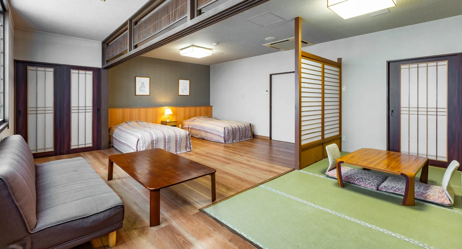 Chambre japonaise et occidentale près du lac Tazawa