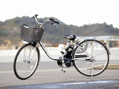 Naoshima rental bicycle for cycling between Miyanoura and Honmura