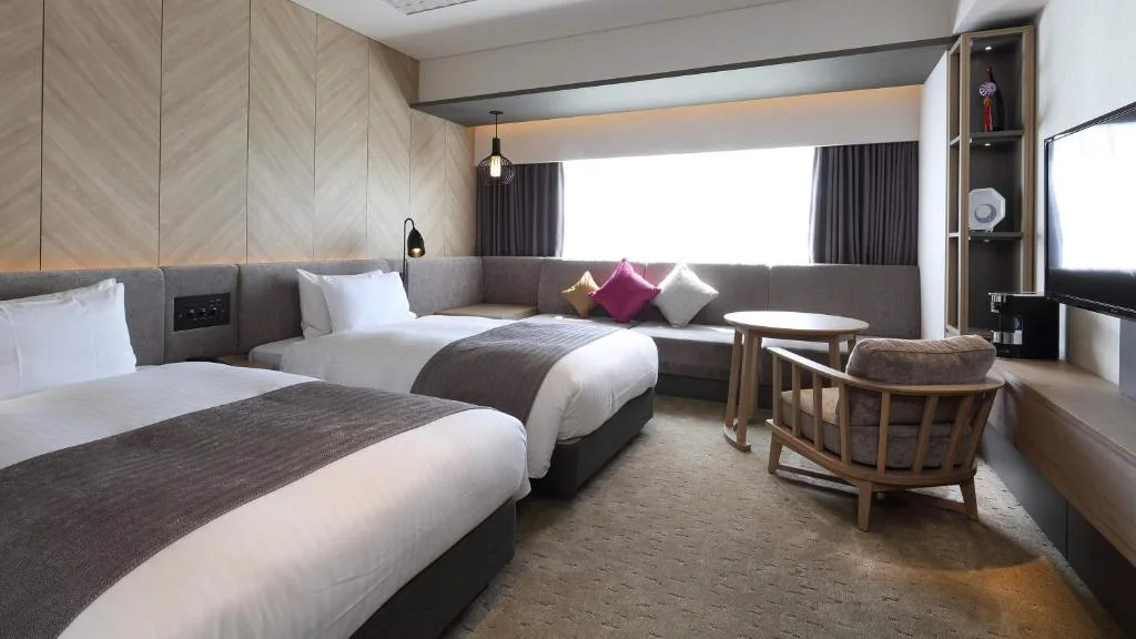 Chambre twin du Solaria Nishitetsu Hotel Fukuoka