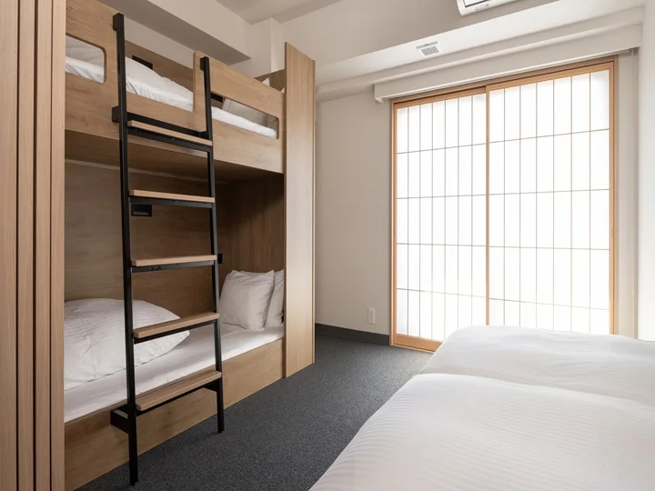 Chambre familiale MIMARU Osaka Shinsaibashi Central avec couchettes