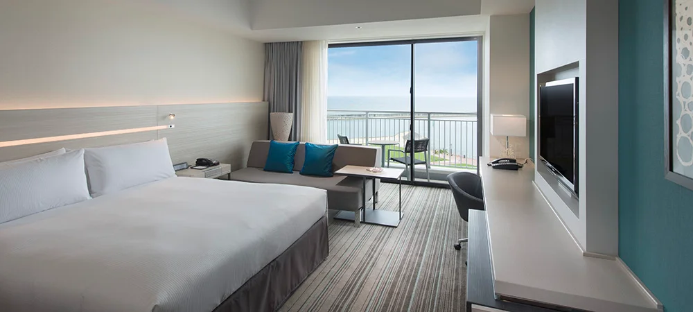 Vue sur la mer depuis le Hilton Okinawa Chatan Resort