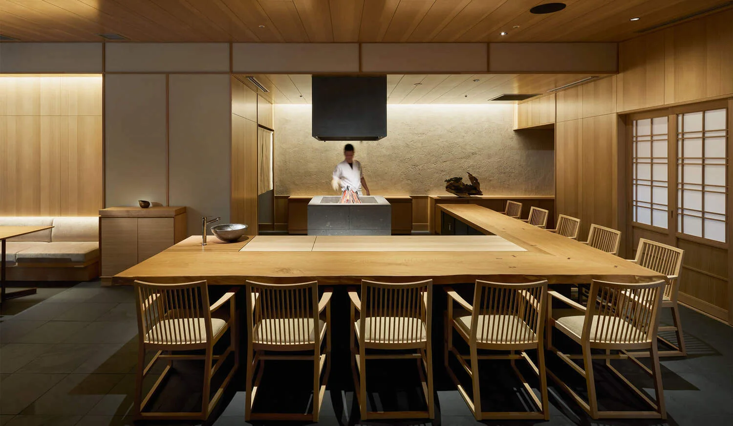 Chambre japonaise contemporaine de l’ONSEN RYOKAN Yuen Sapporo