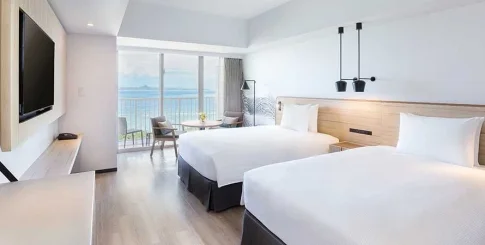 Espace extérieur du Hilton Okinawa Sesoko Resort