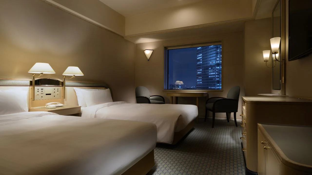 Chambre twin standard à l’Hotel New Otani Makuhari