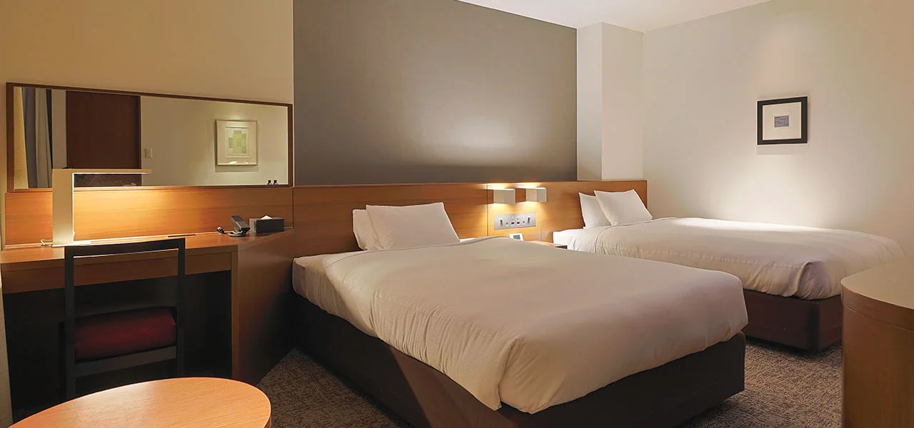 JR KYUSHU HOTEL Kagoshima deluxe twin room connected to Kagoshima-Chuo Station