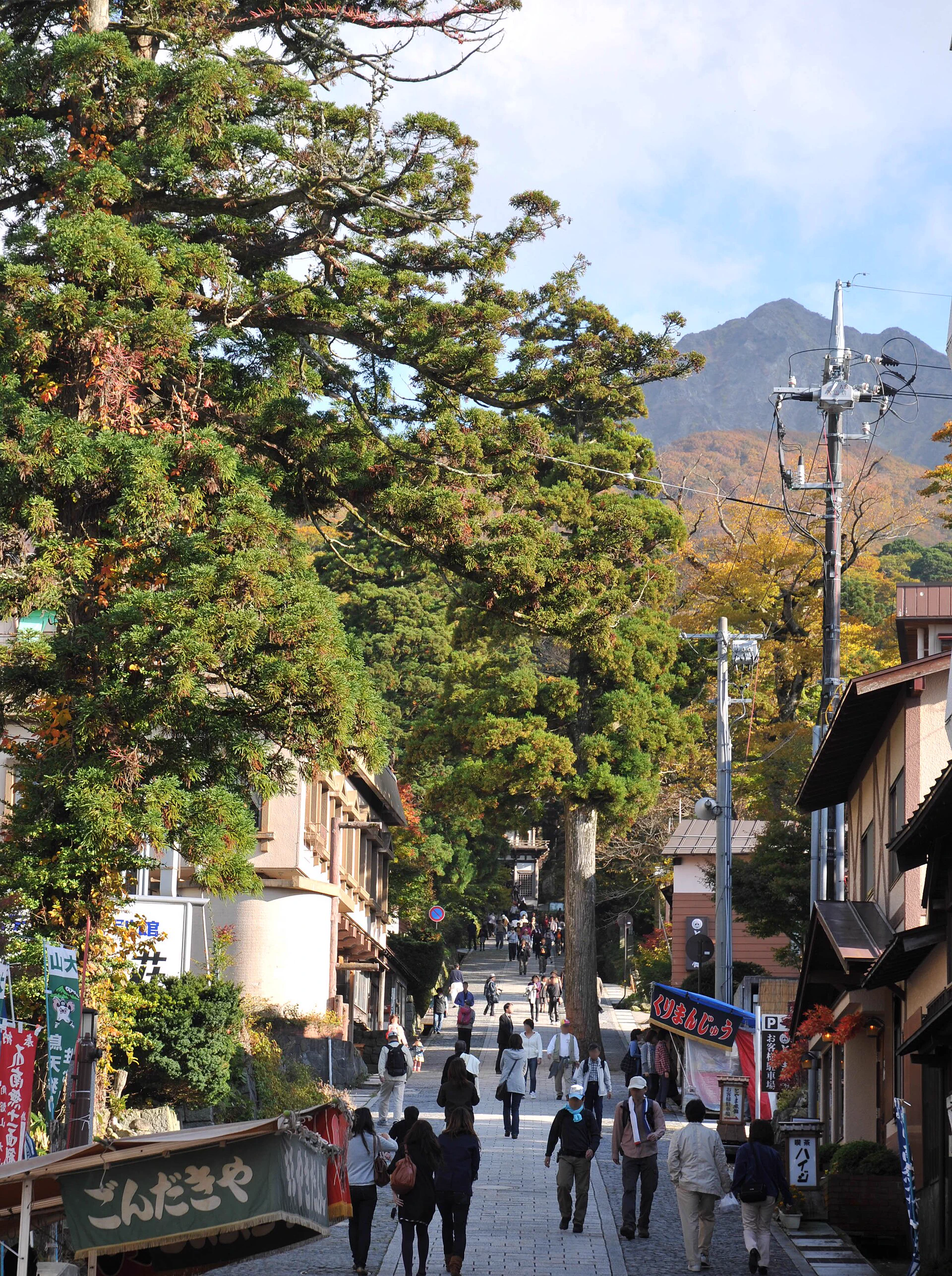 Secteur piéton de Daisen-ji, accessible depuis le bus de Yonago