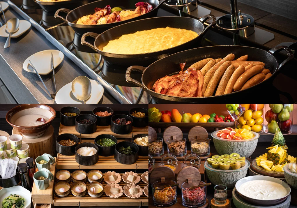 Buffet du petit-déjeuner au lounge EL DORADO de l’HOTEL IL PALAZZO