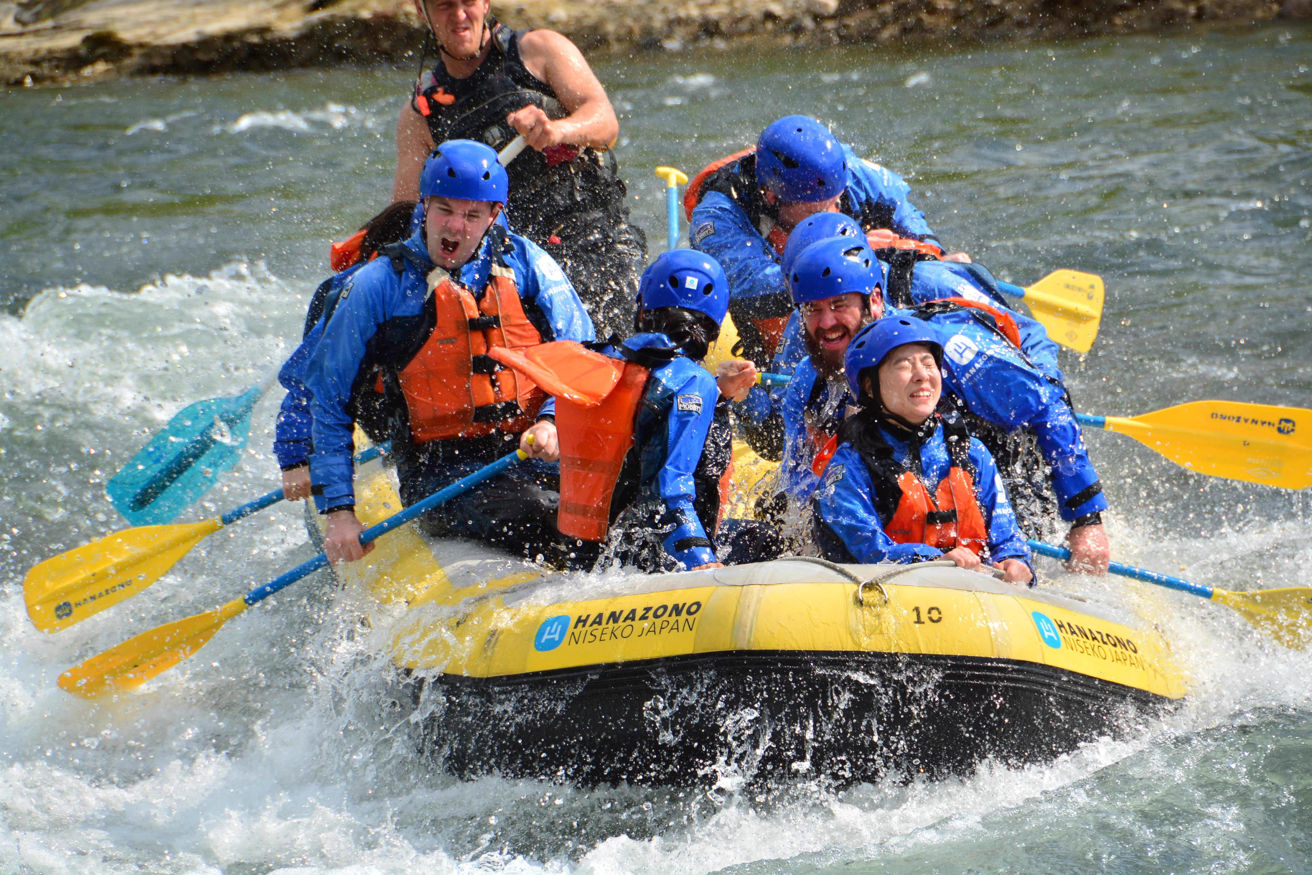 Rafting sur la rivière Shiribetsu à Niseko
