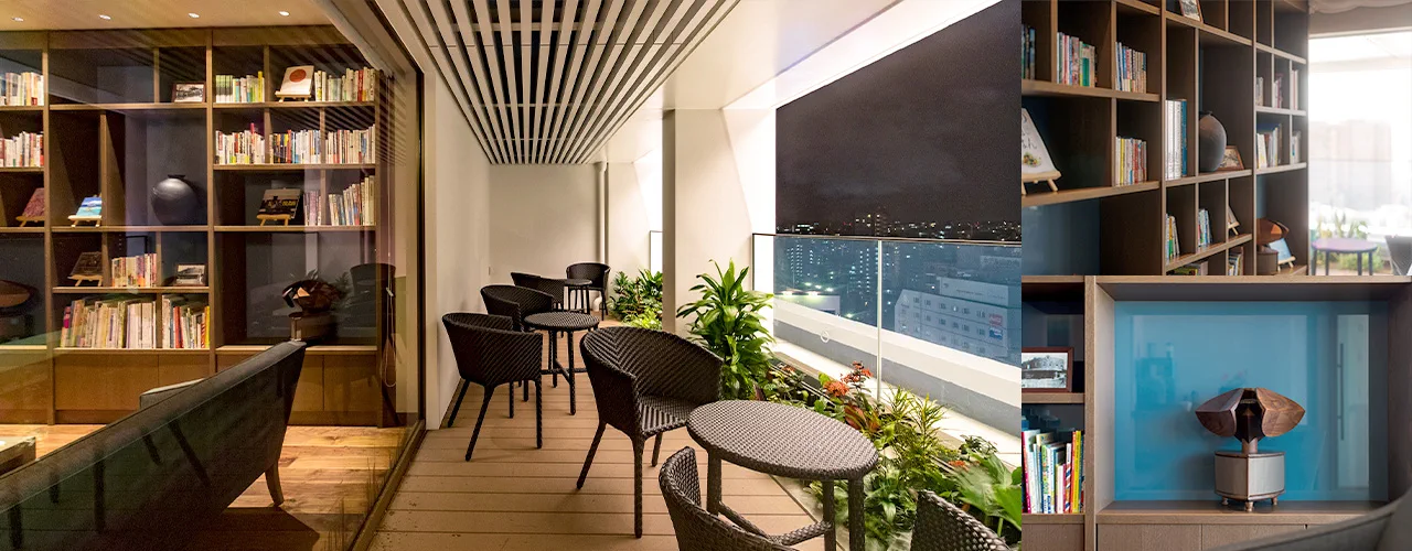 Library Lounge du JR Kyushu Hotel Blossom Naha