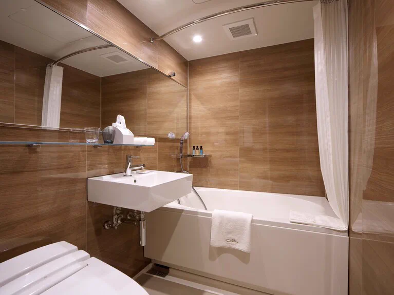 Espace de la salle de bain dans les chambres de HOTEL GREAT MORNING Fukuoka