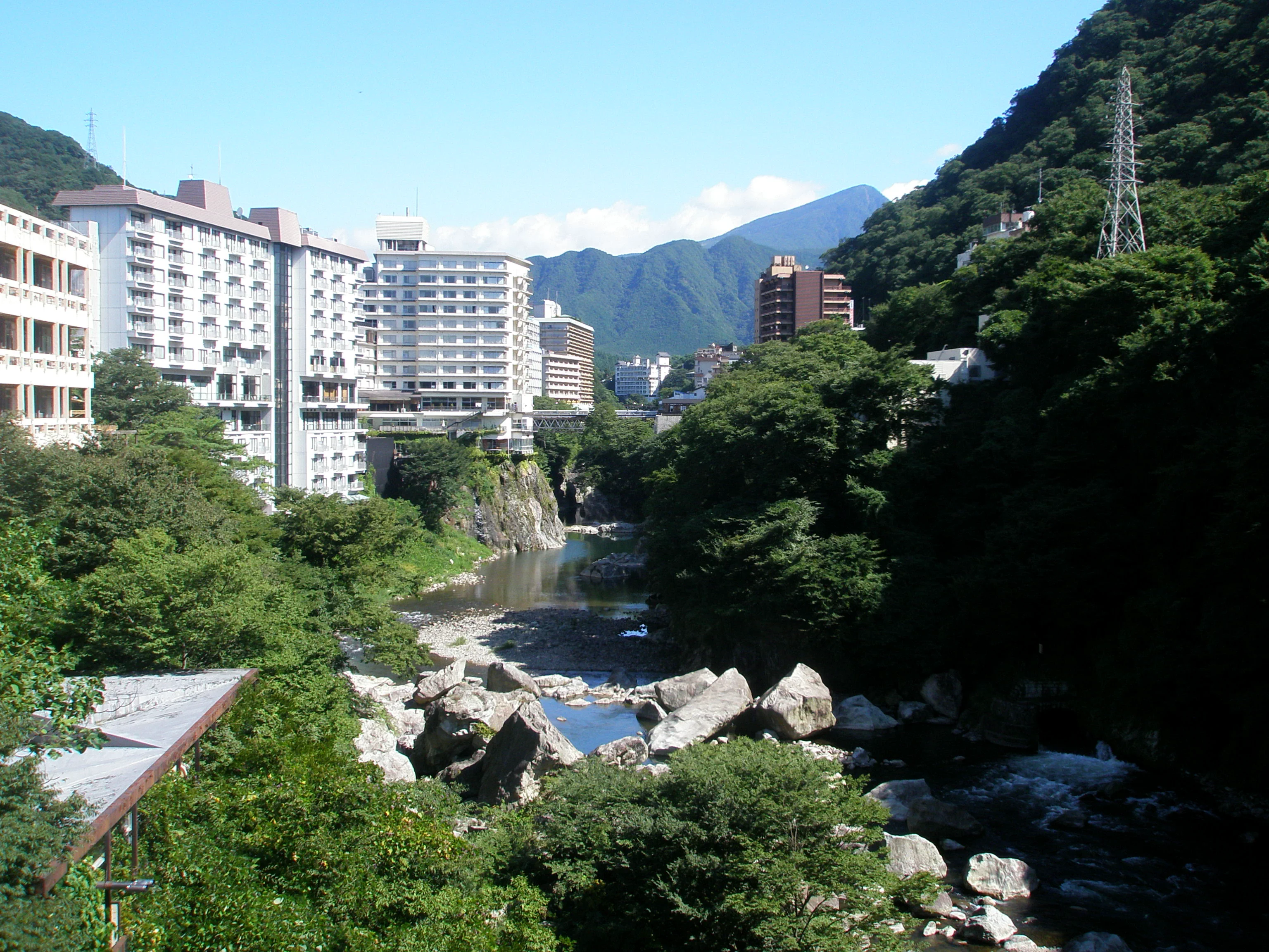 La vallée des sources chaudes de Kinugawa et le groupe d'hôtels offrent une valeur d'hébergement basée sur le dîner, les bains et la nuit dans la vallée.
