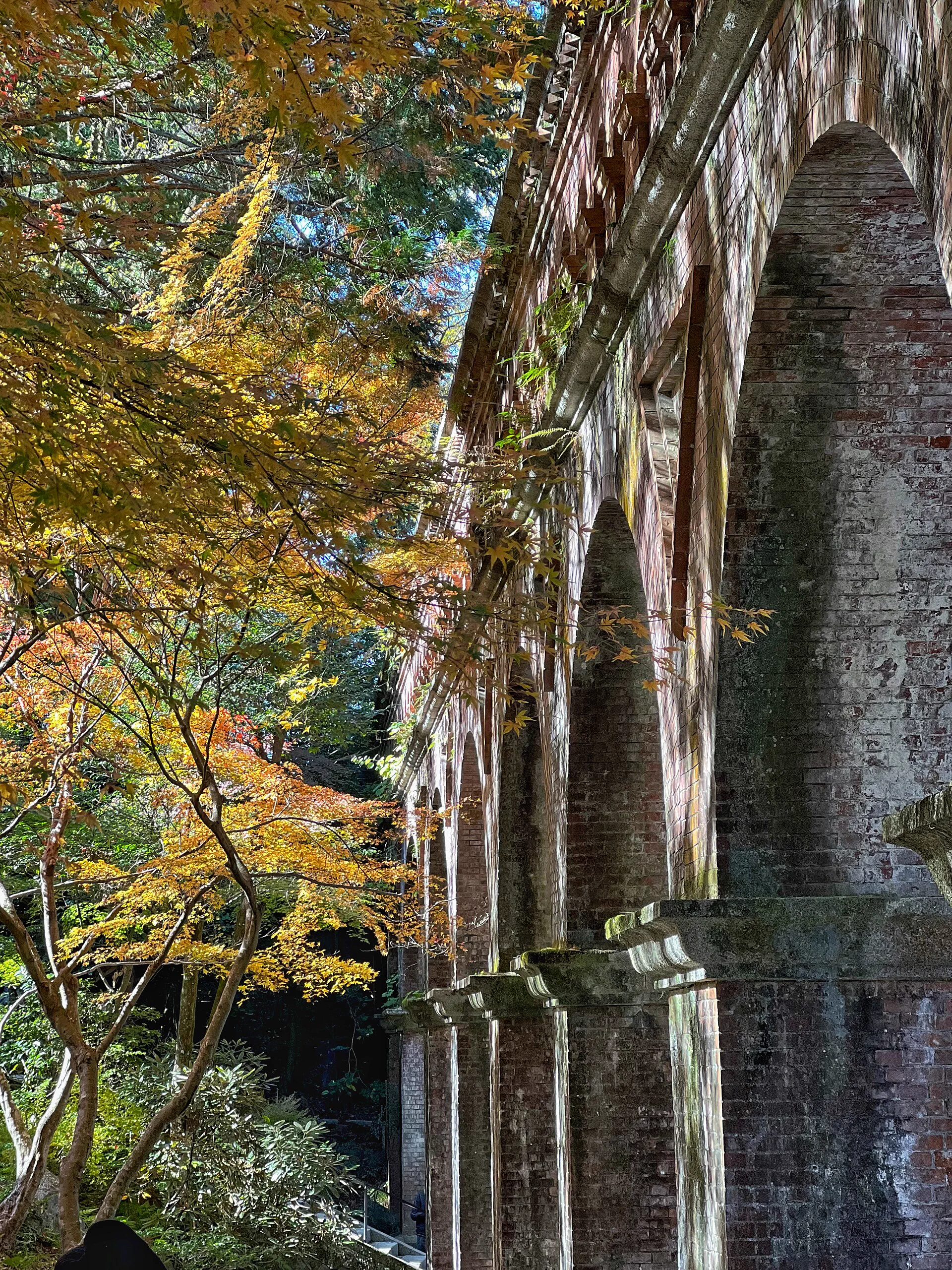 Le paysage automnal du Water Gate de Nanzen-ji est idéal pour une promenade matinale dans la partie nord de Higashiyama, mais il ne faut pas bloquer le passage public.