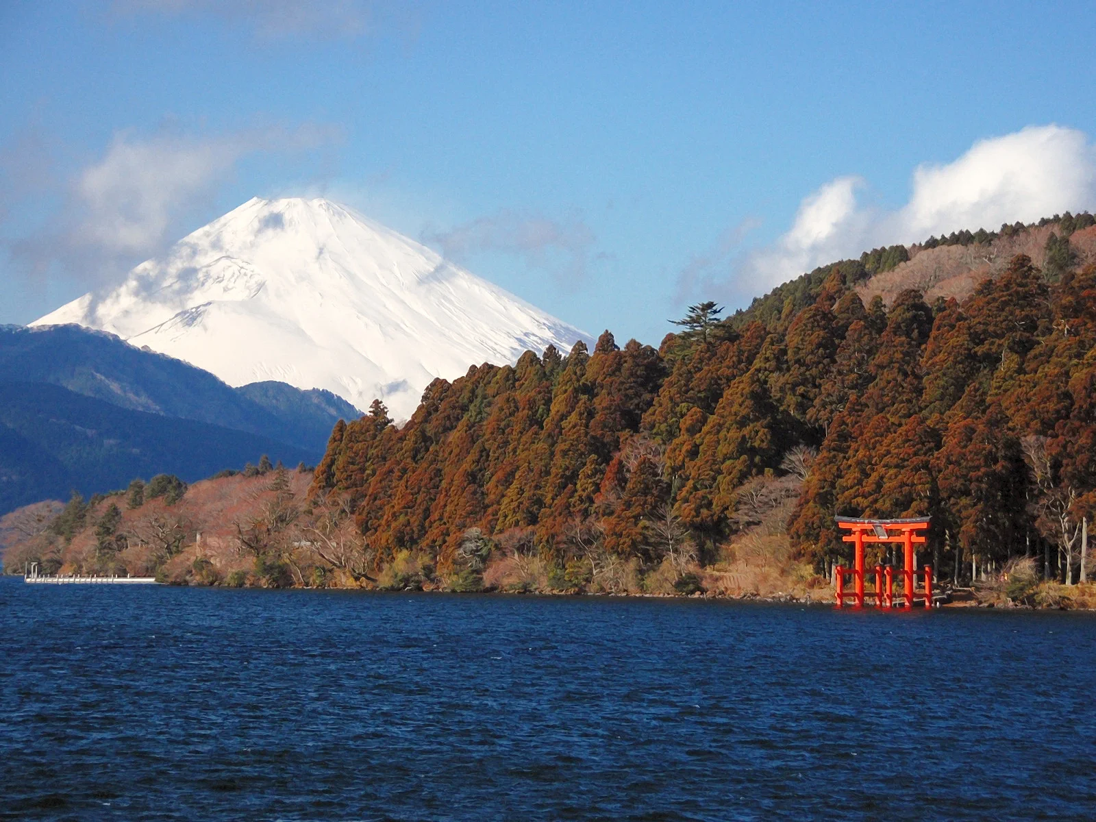 Lac Ashi et mont Fuji à Hakone