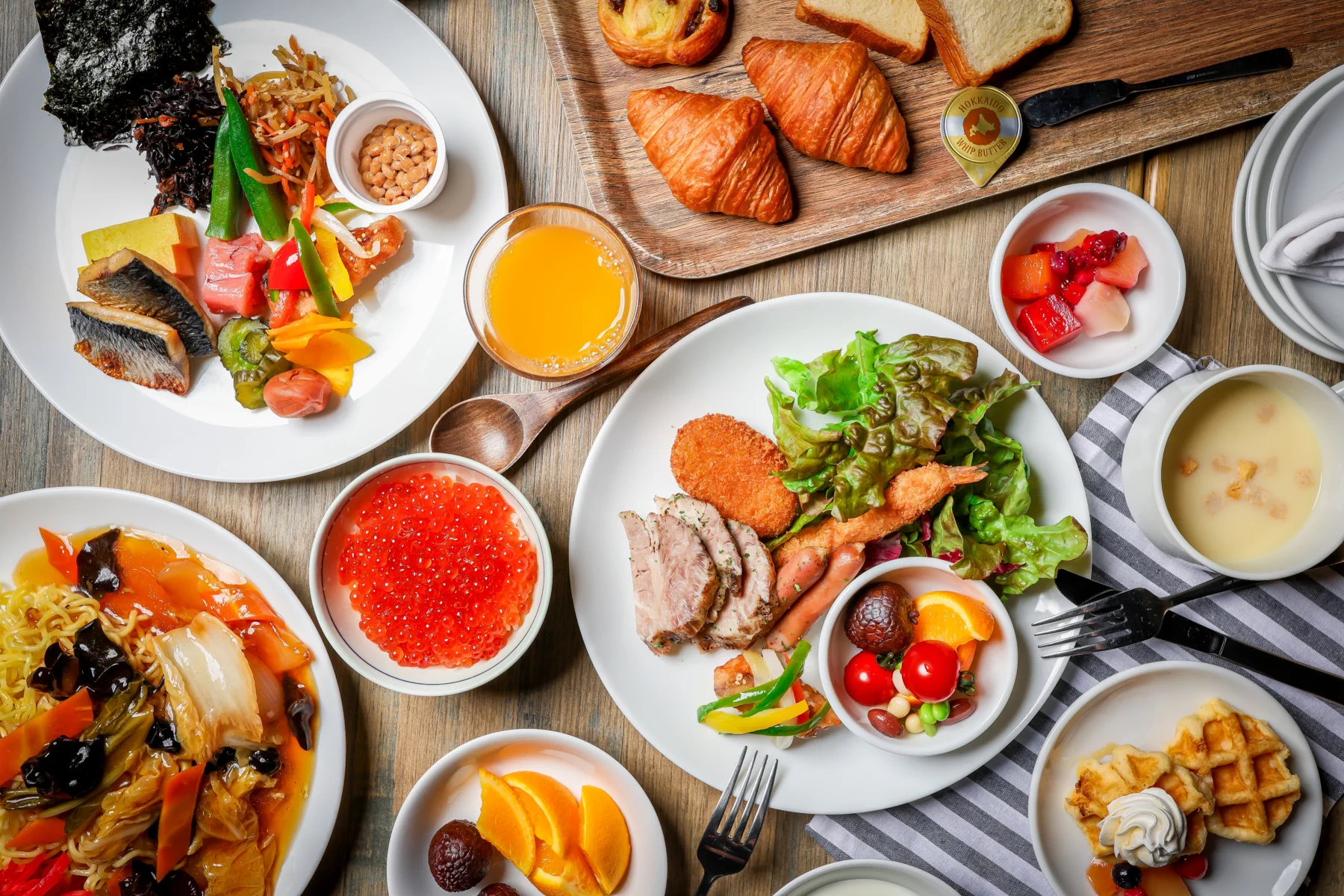 Buffet du petit-déjeuner à l'Hotel Torifito Otaru Canal