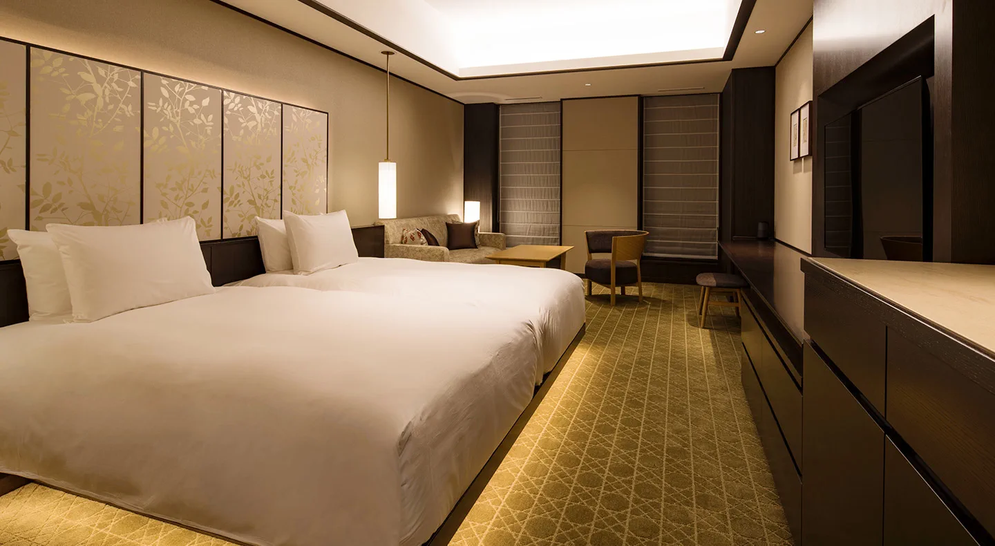 Chambre Superior du PORTOM International Hokkaido avec espace pour les bagages
