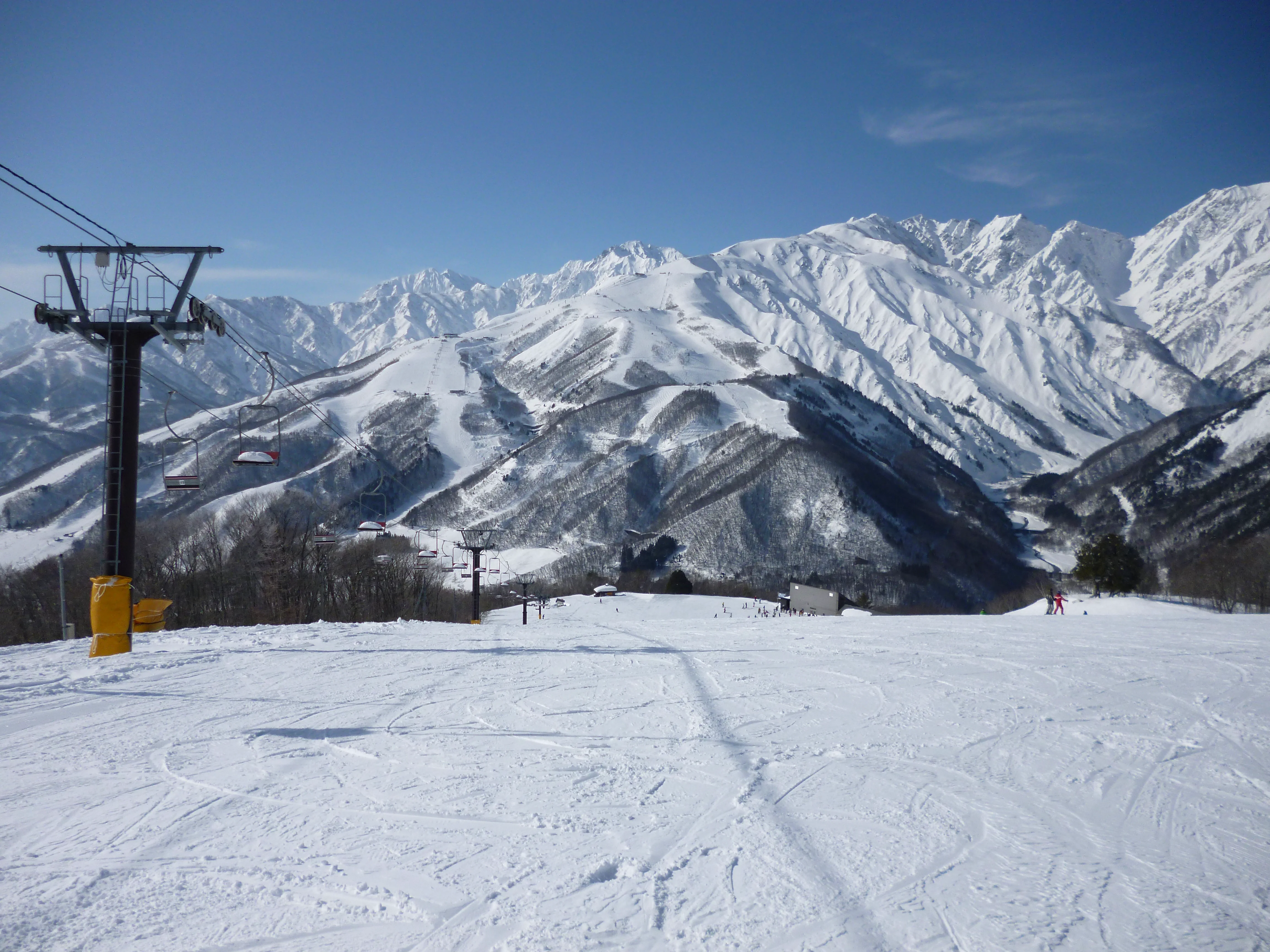 Vue de Hakuba Valley et des domaines skiables depuis Hakuba