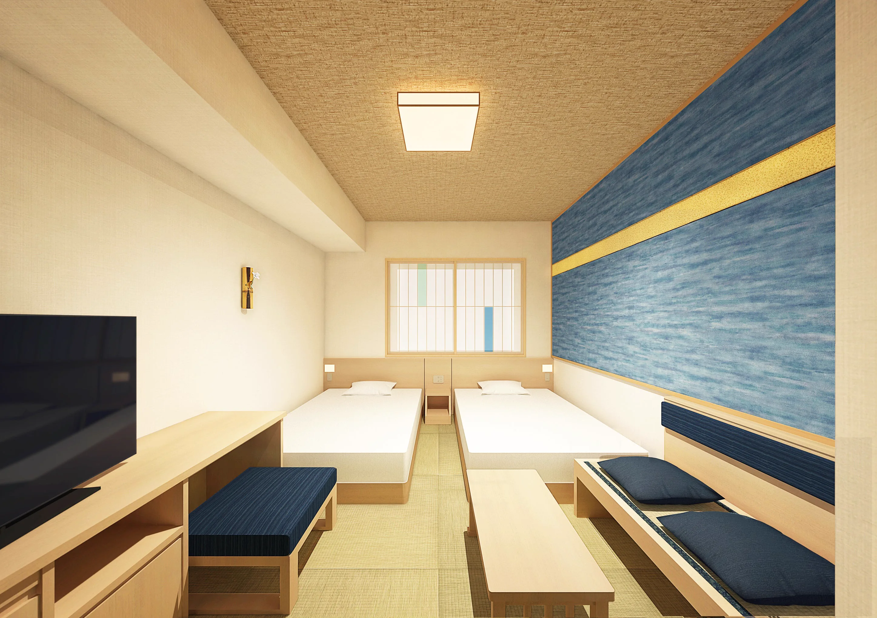Chambre près de la gare de Beppu pour une nuit avant un départ en train