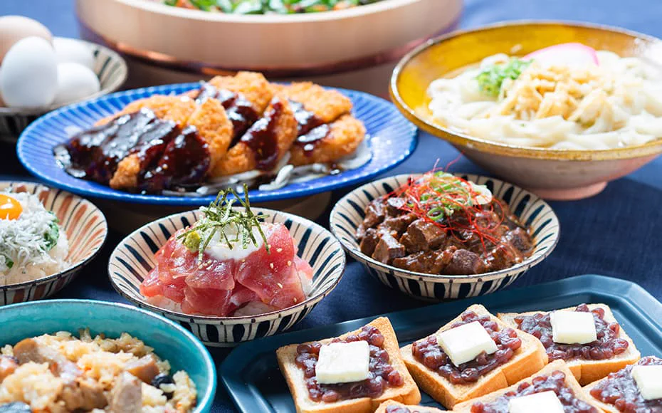 La cuisine de Nagoya proposée au petit déjeuner de l'hôtel Vessel Hotel Campana Nagoya